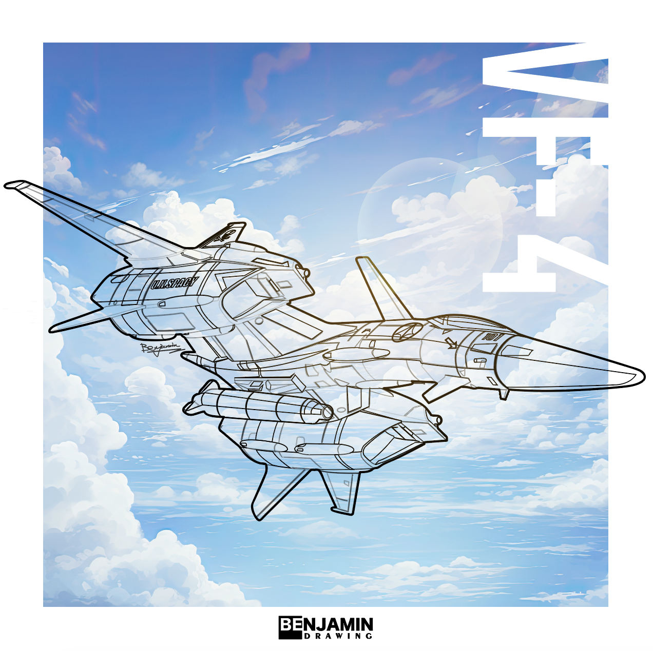 超时空要塞 VF-4插画图片壁纸