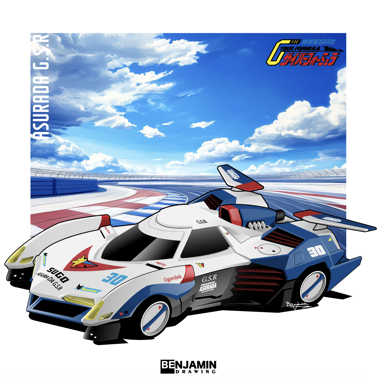 新世纪GPX ASURADA GSR插画图片壁纸