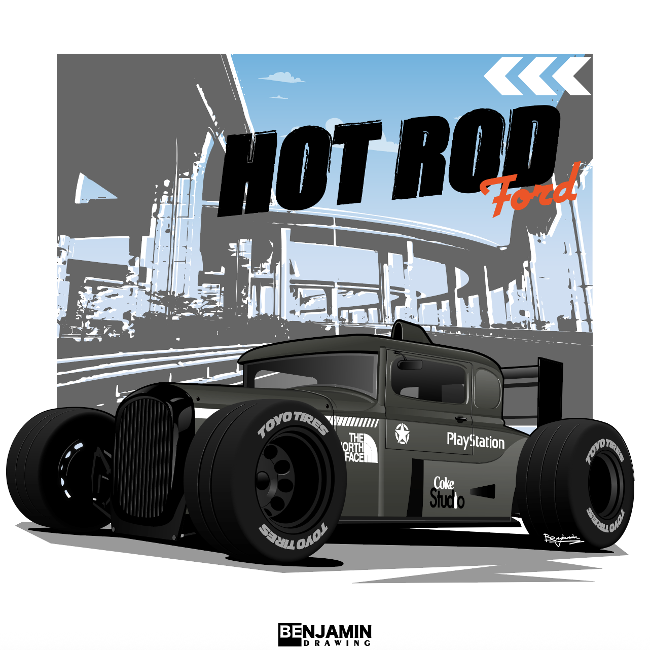 复古福特 hotrod-跑车复古
