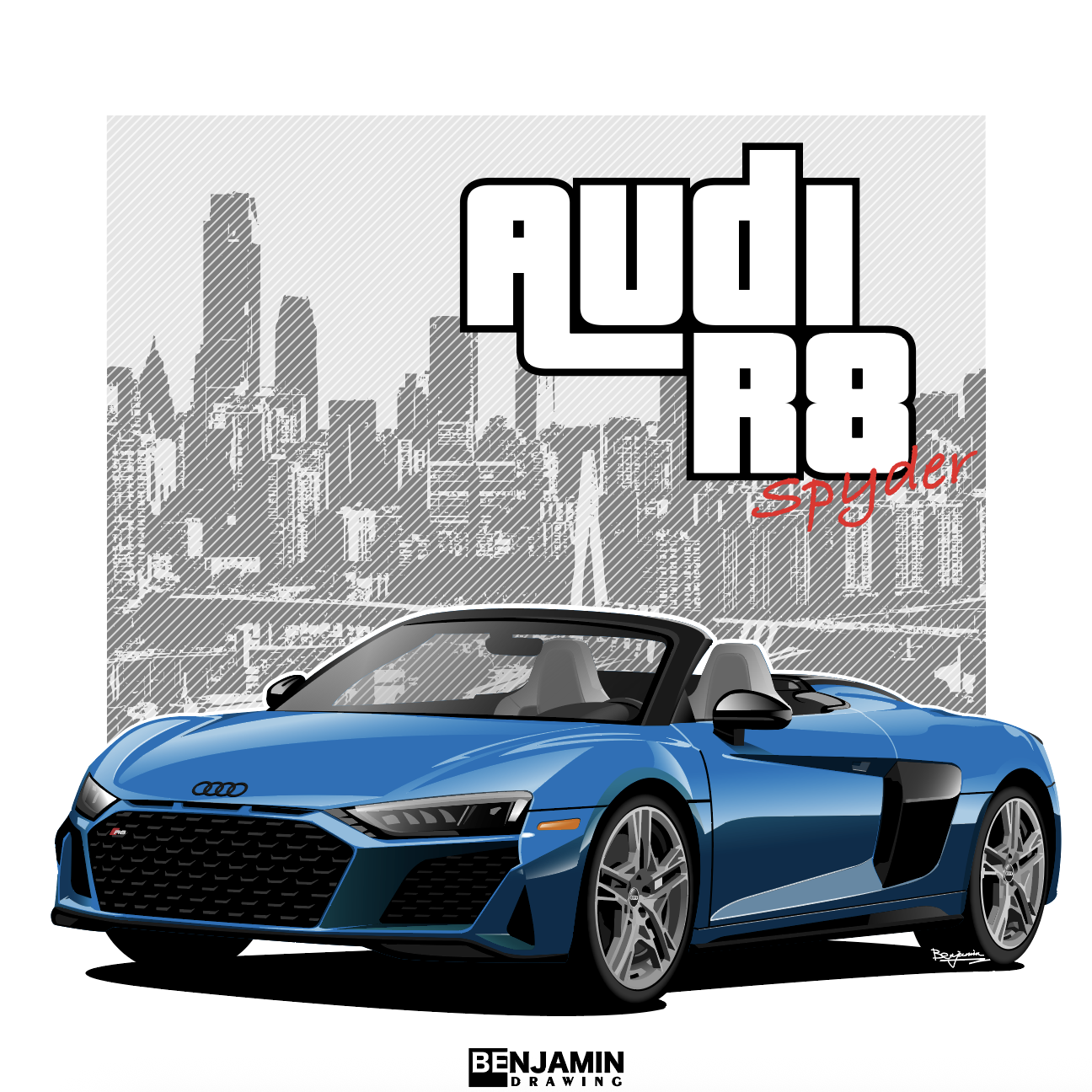 奥迪 r8超跑-汽车跑车