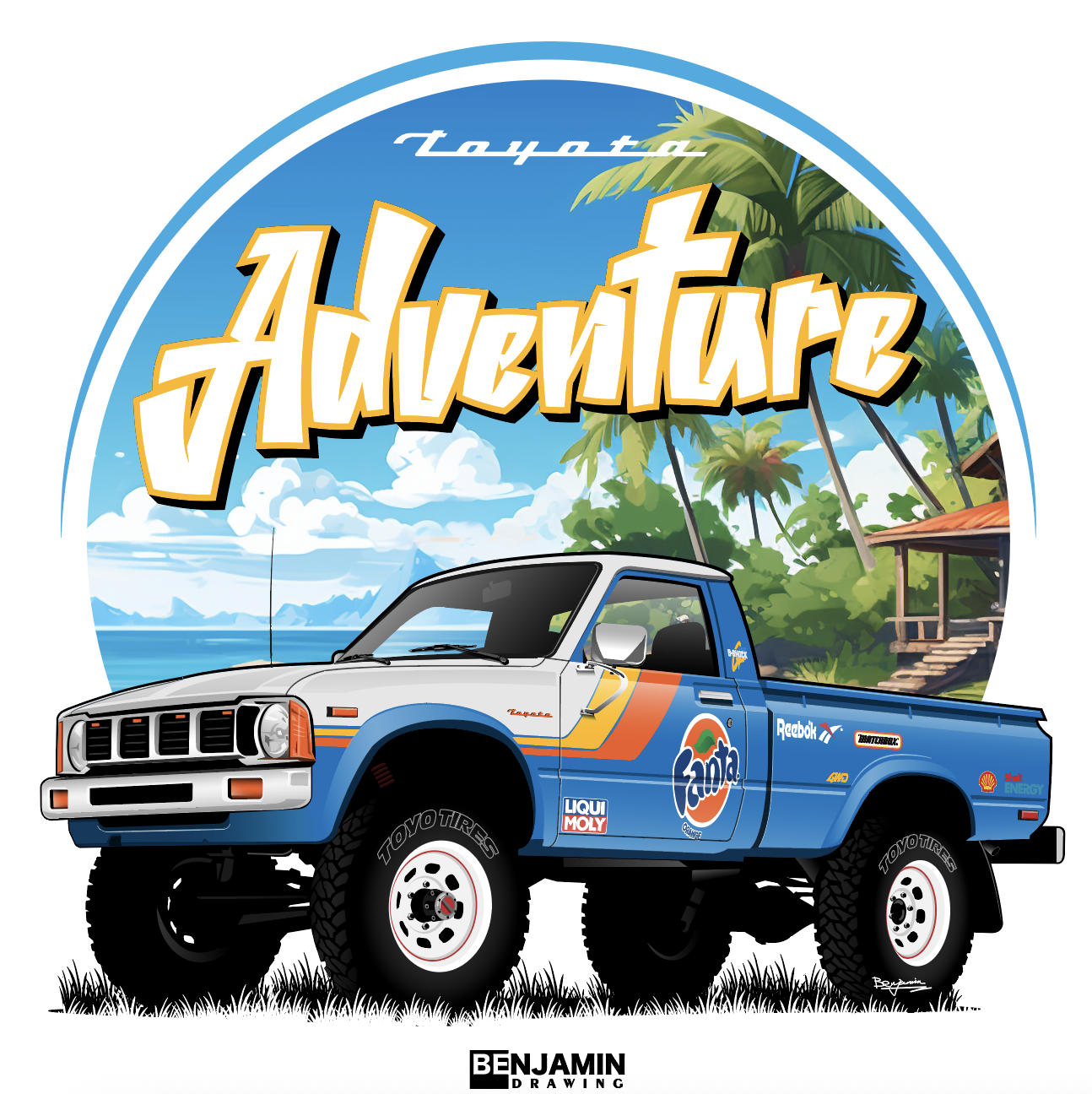 复古 丰田 sr5皮卡