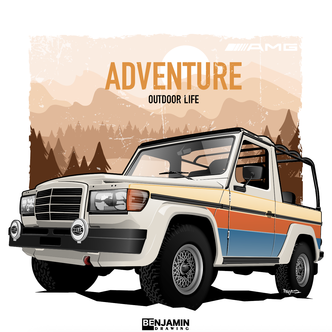 奔驰 复古 G-汽车越野