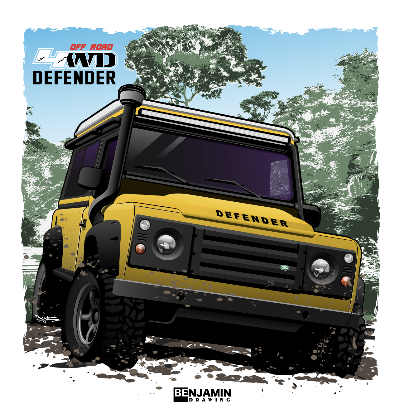 路虎 复古卫士头像同人高清图