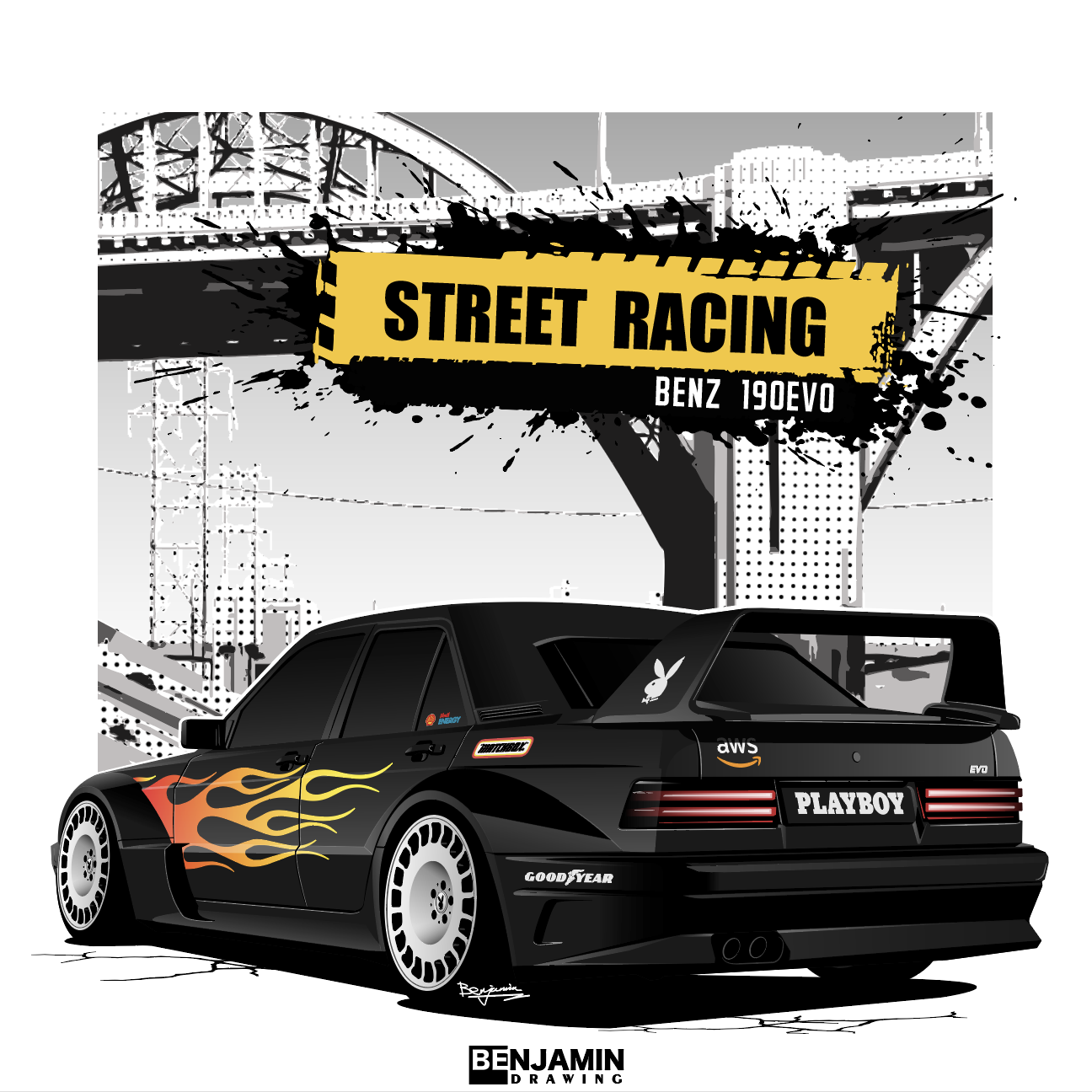 奔驰 复古 190evo