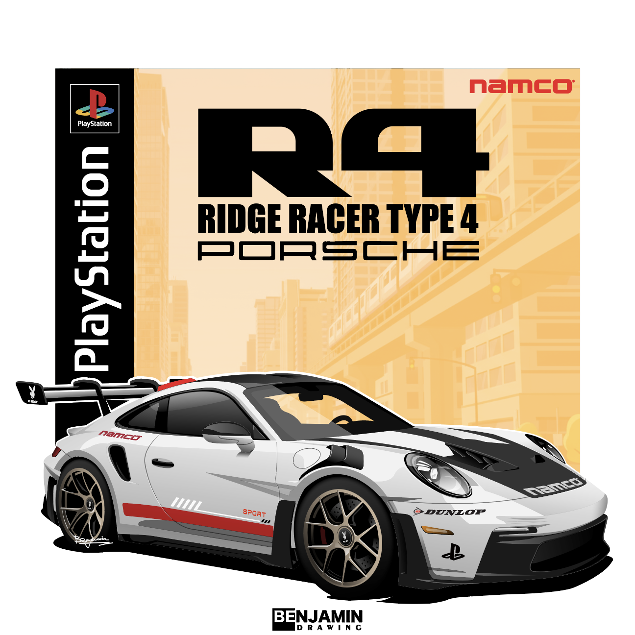 保时捷911 GT3插画图片壁纸