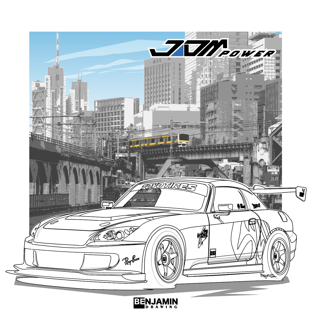 本田 s2000插画图片壁纸
