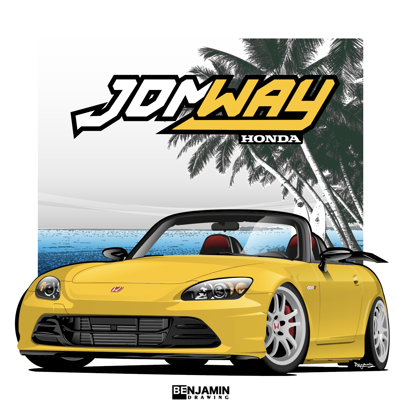 JDM 本田 S2000R插画图片壁纸