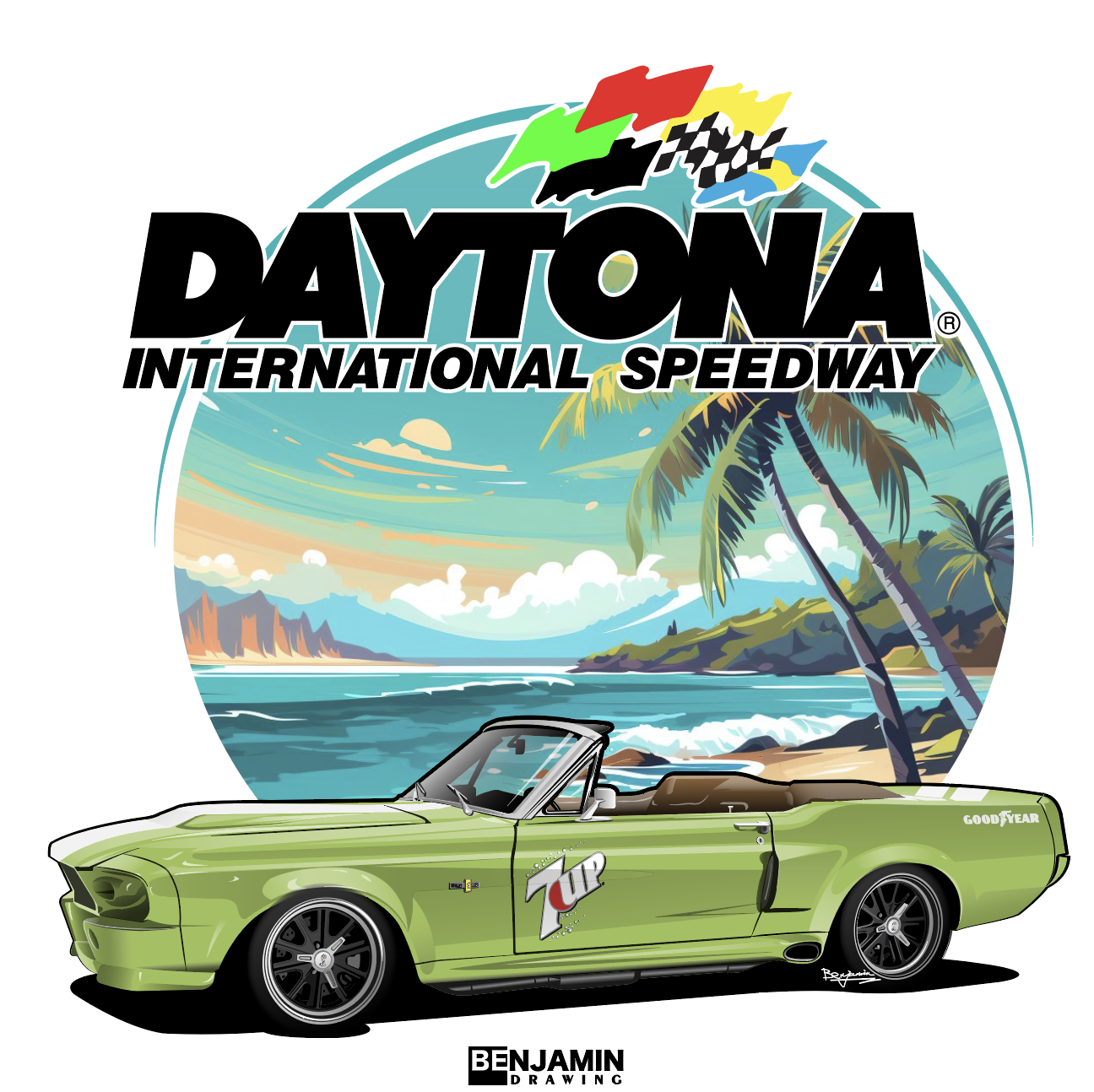 复古 福特 mustang