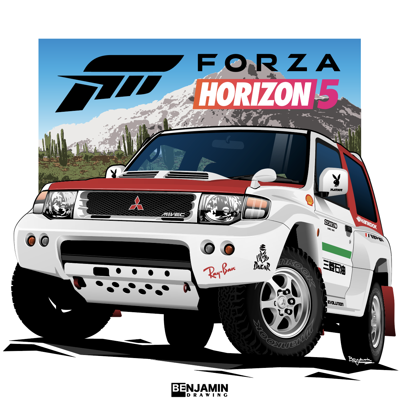 三菱 帕杰罗EVO头像同人高清图