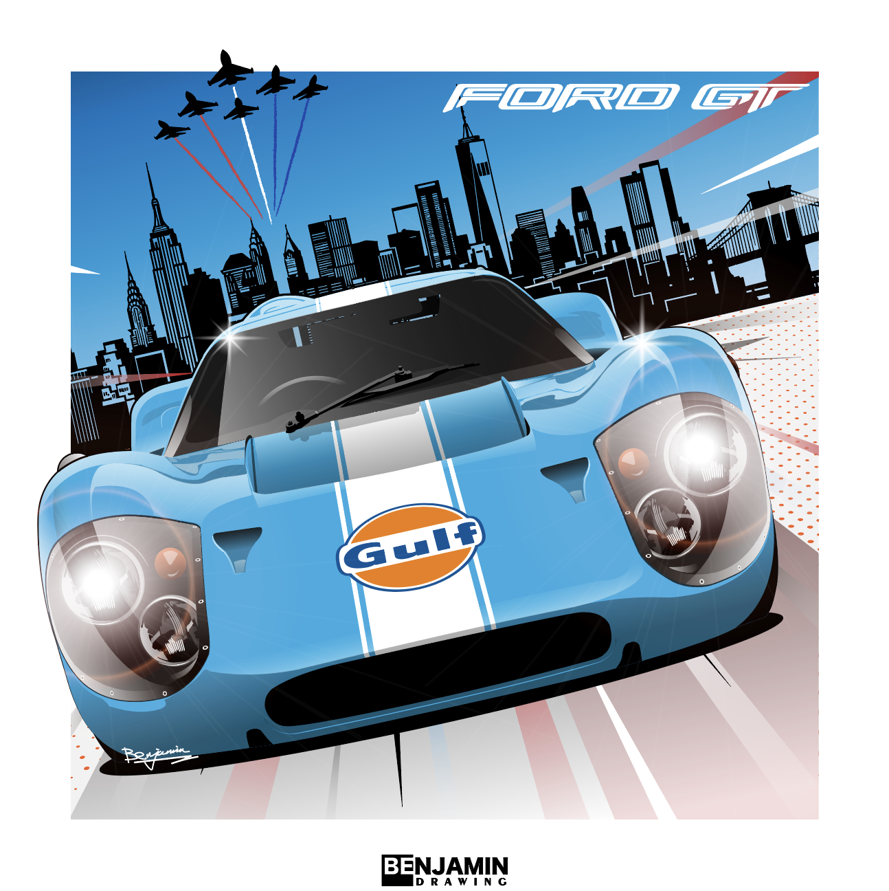 勒芒传奇赛车 福特 GT40 MK头像同人高清图