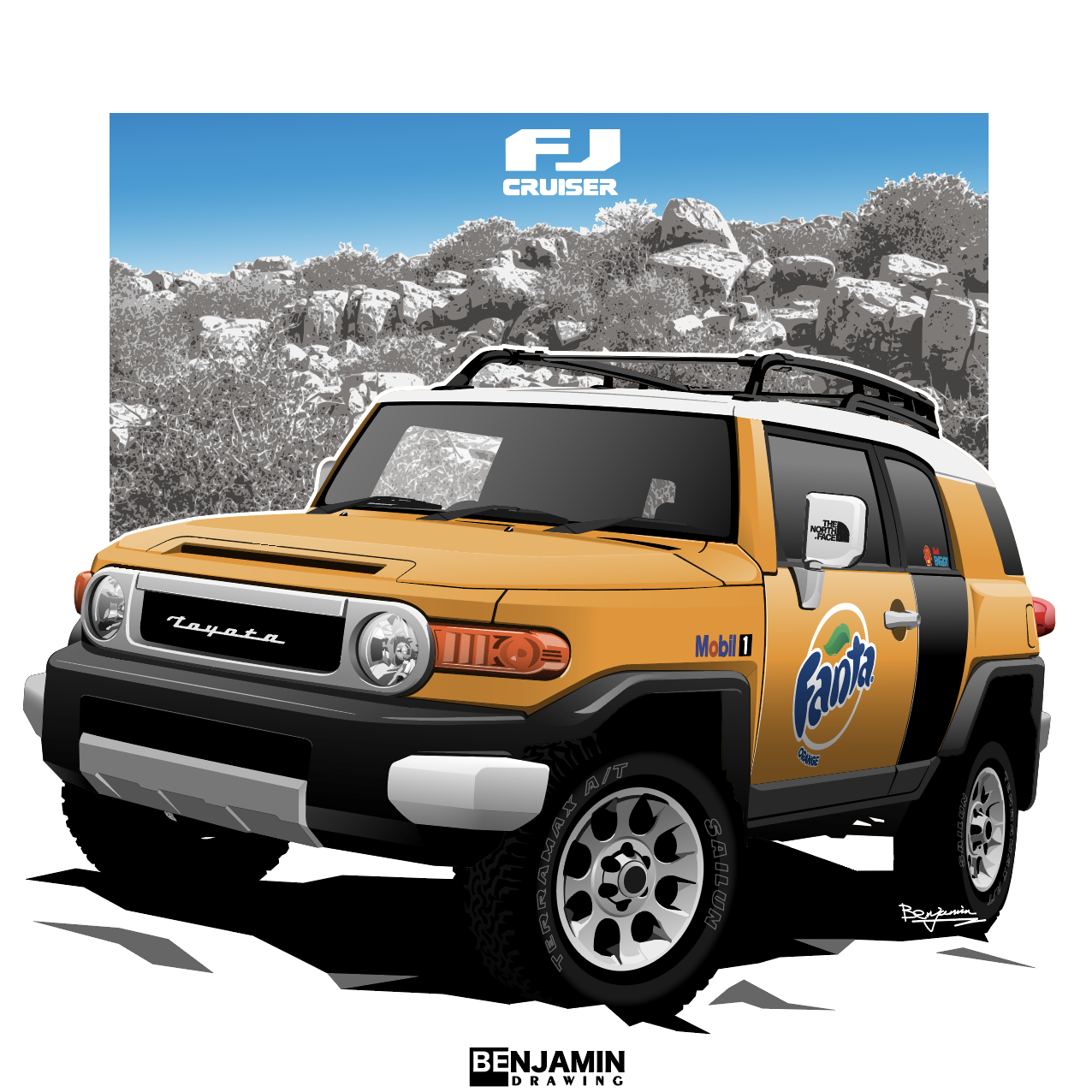 丰田经典越野 FJ酷路泽头像同人高清图