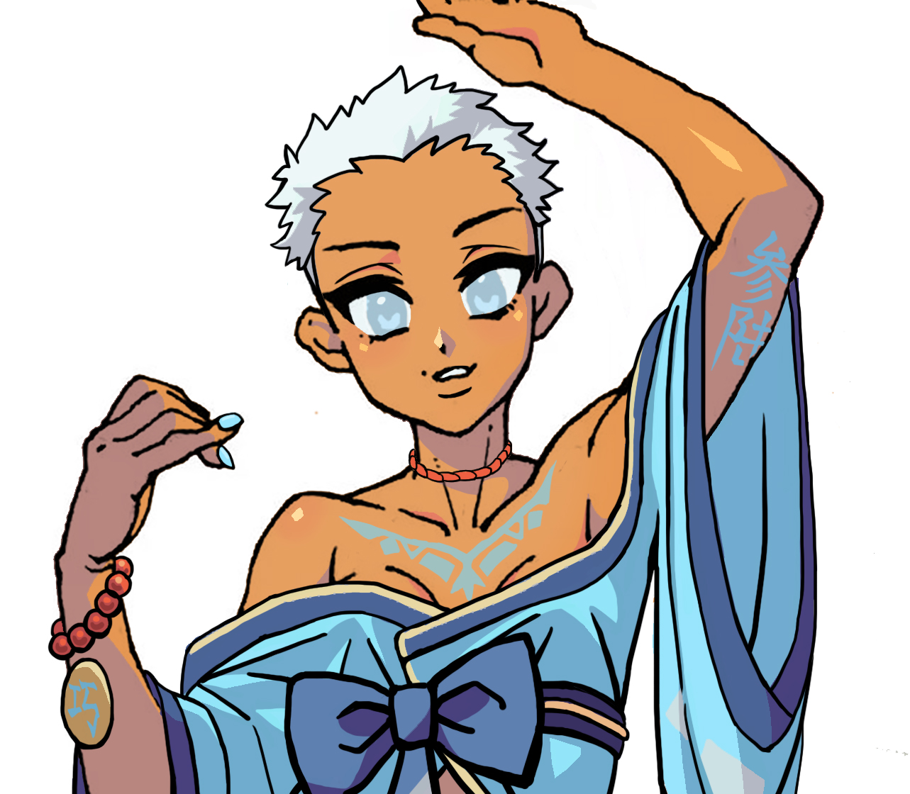 古风黑皮角色设计