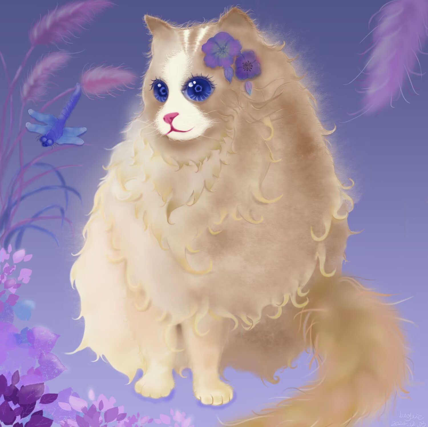 我画我喵2插画图片壁纸