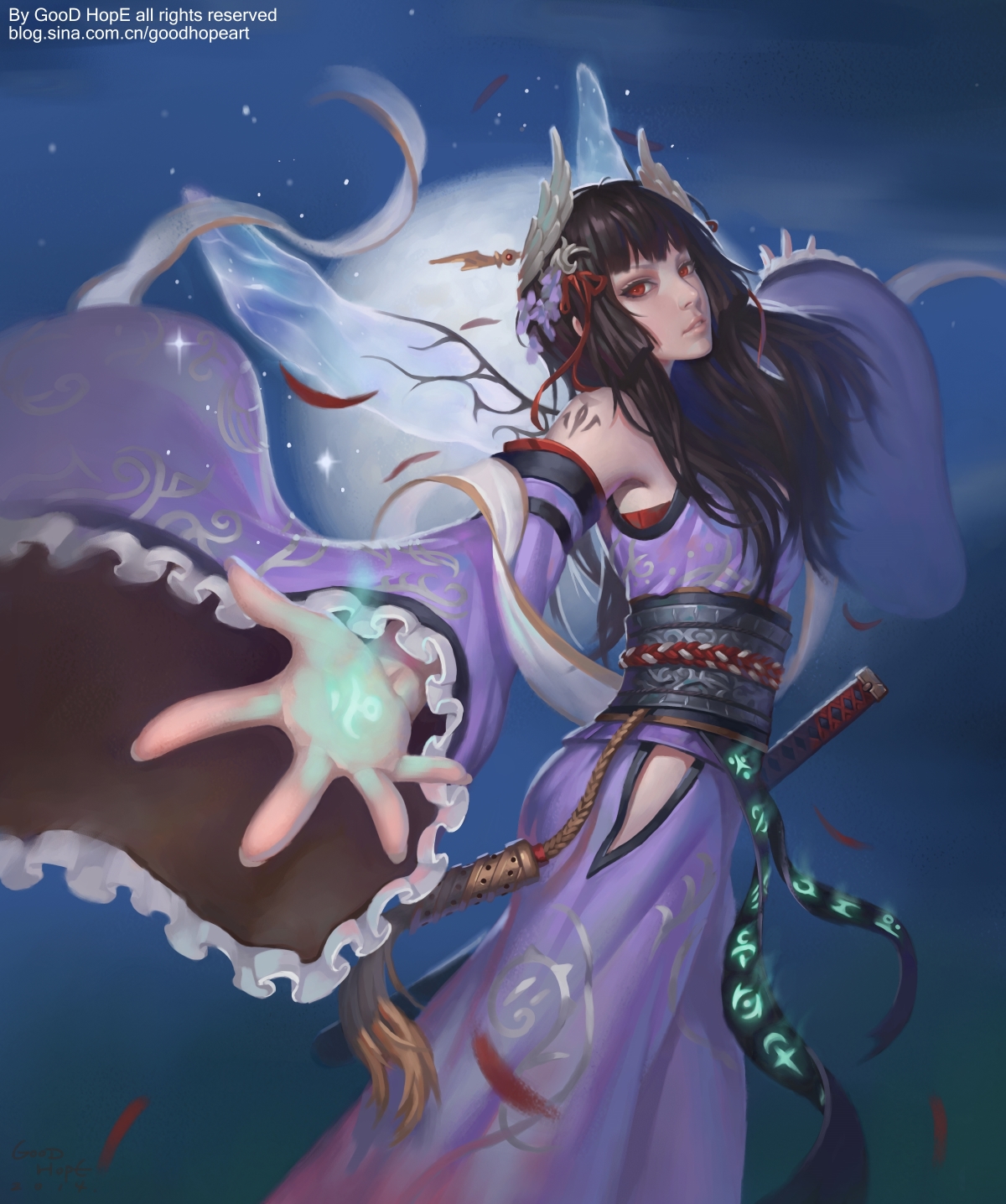 紫色衣服女头像同人高清图