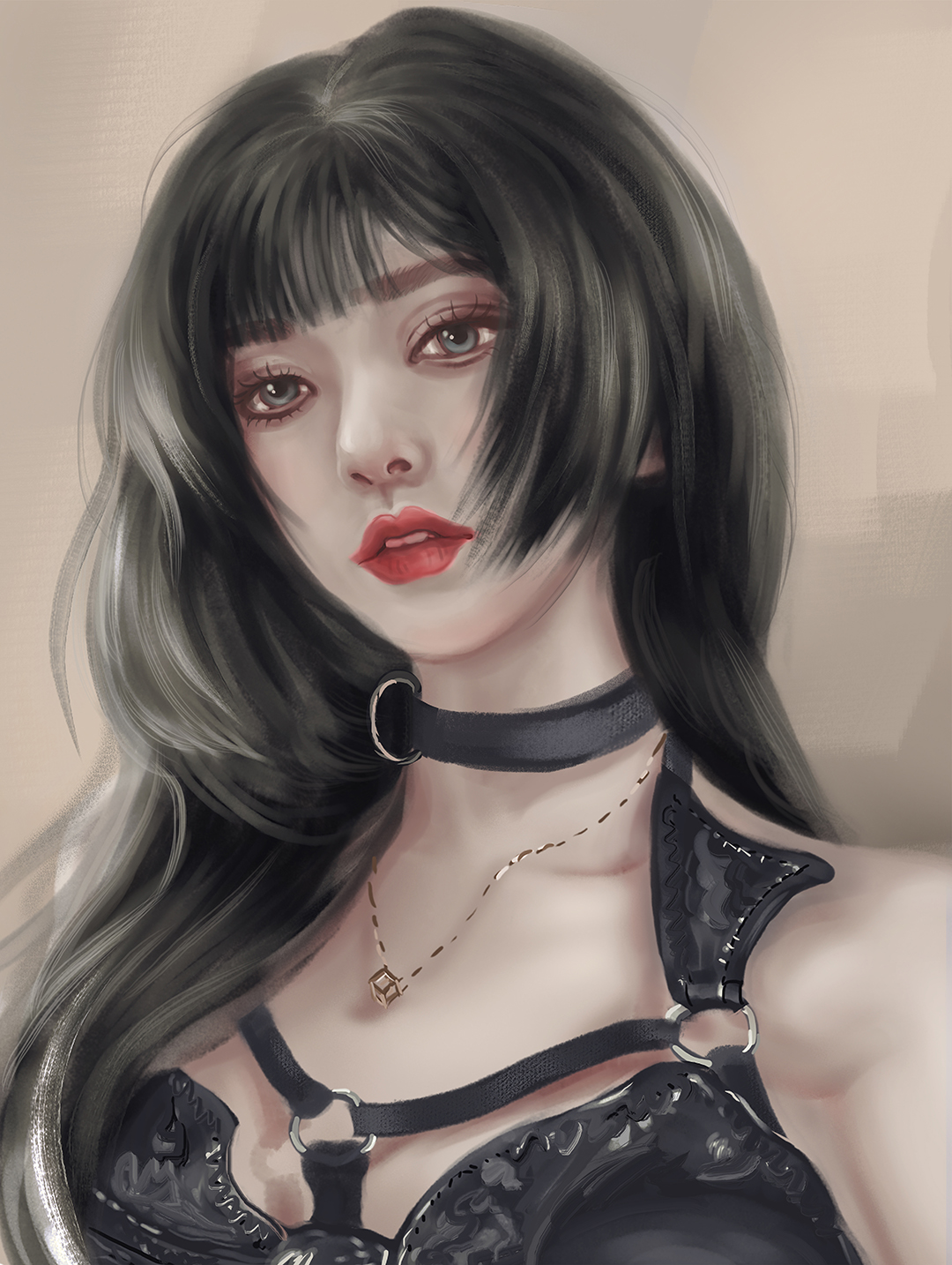 公主切女生头像插画图片壁纸