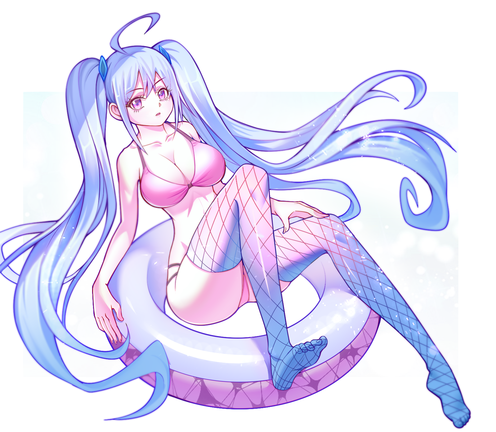 双马尾美少女插画图片壁纸