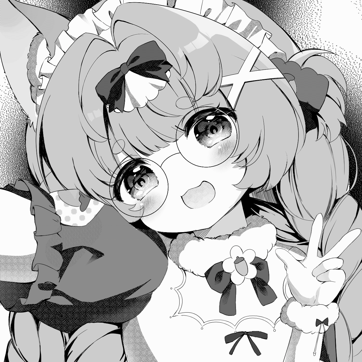 黑白漫头-头像手绘头像