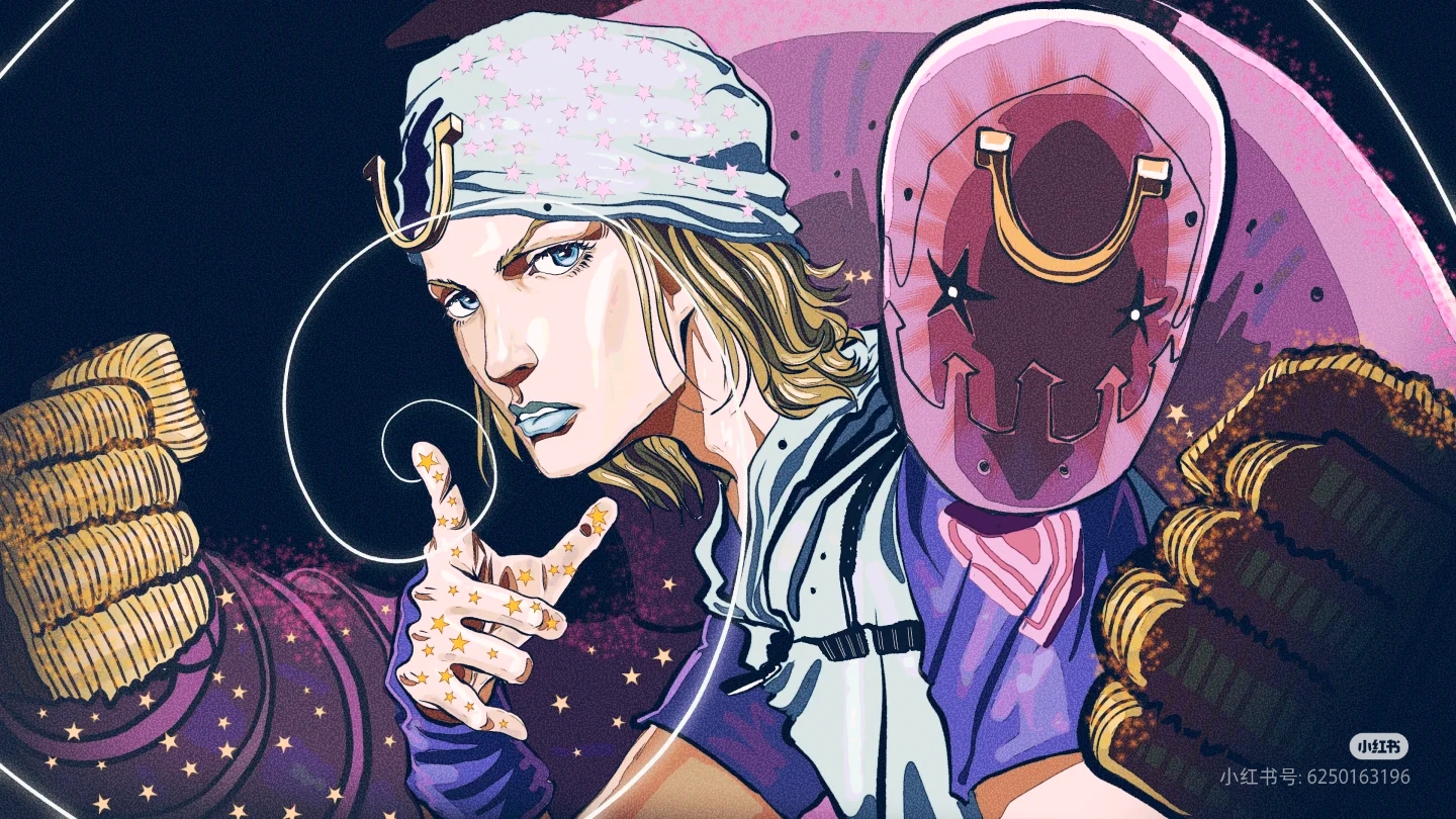 黄金回旋！-插画JOJO的奇妙冒险