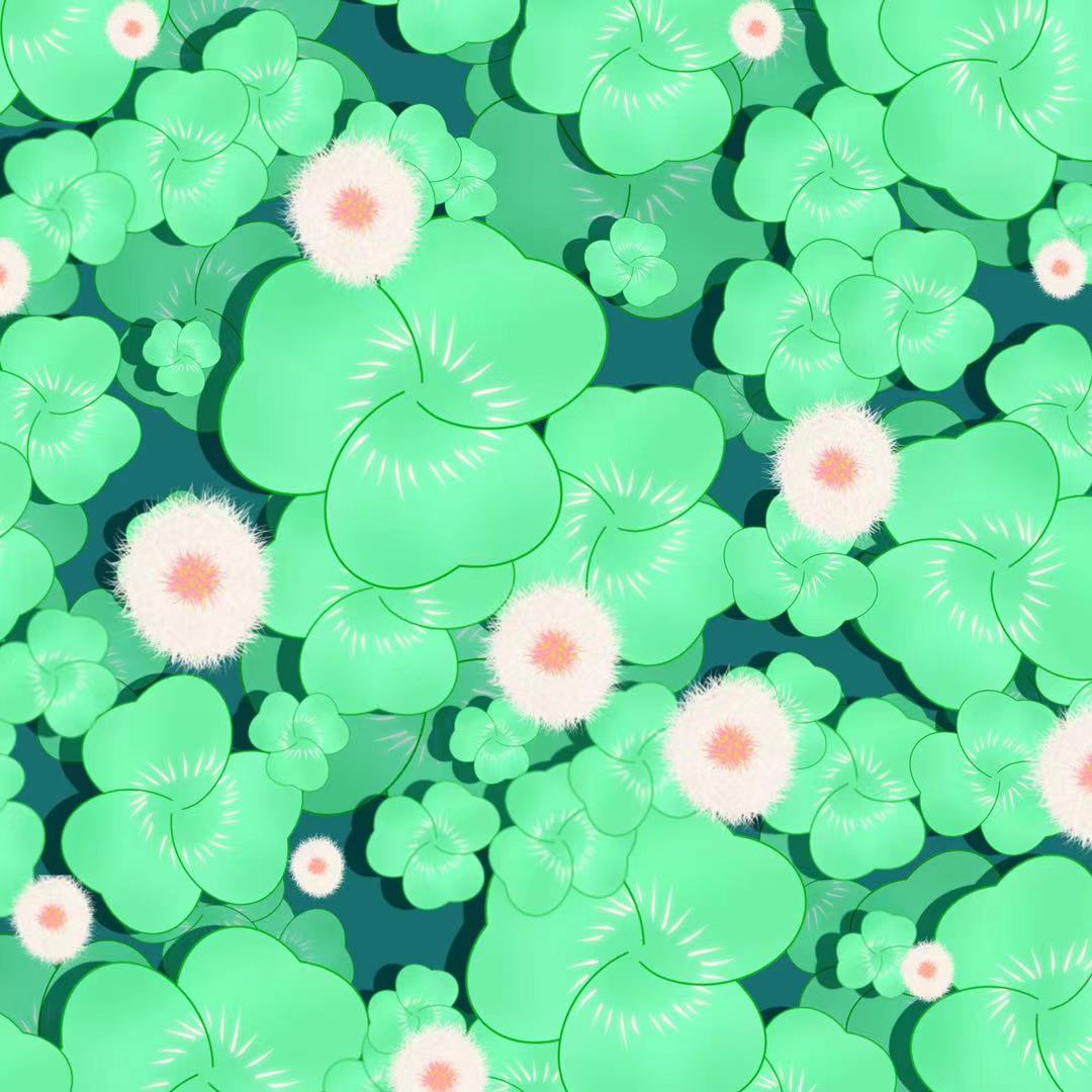 插画三叶草-原创插画壁纸原创作品-触站