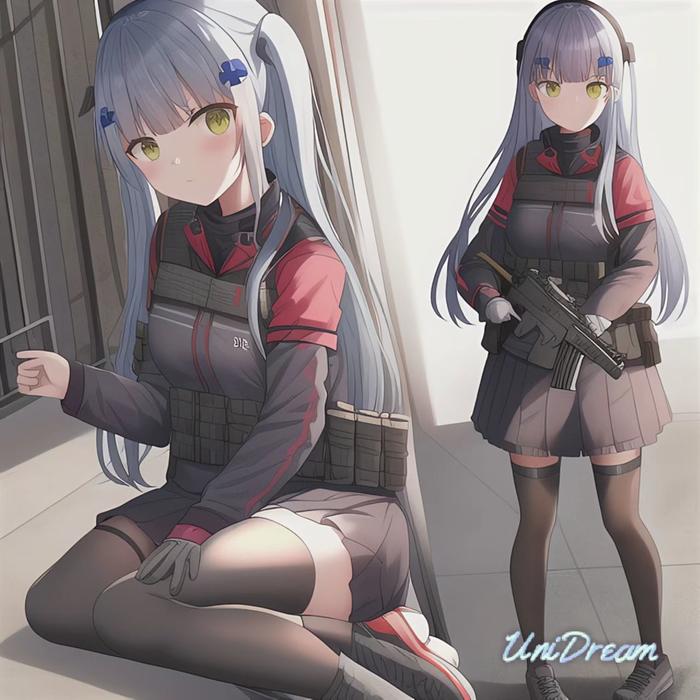 HK416插画图片壁纸