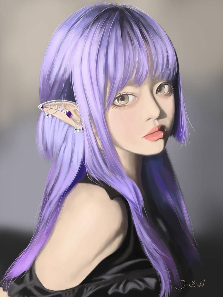 紫发小姐姐