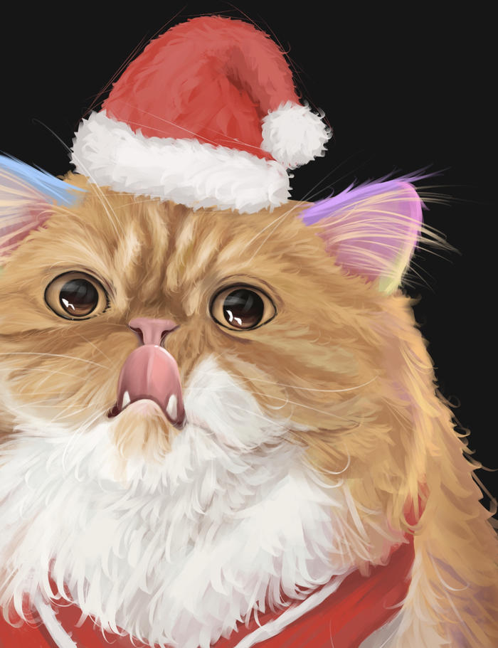 【宠物肖像】加菲猫篇～插画图片壁纸