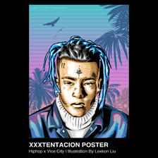 XXXTentacion 人物插画创作插画图片壁纸