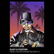 Eazy-E 人物插画创作插画图片壁纸