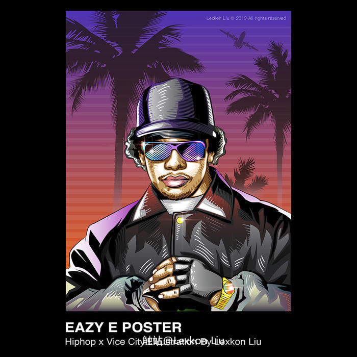 Eazy-E 人物插画创作插画图片壁纸