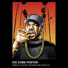 Ice Cube 人物插画创作插画图片壁纸