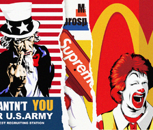 复古人物海报设计 McDonald's x Uncle Sam x Supreme