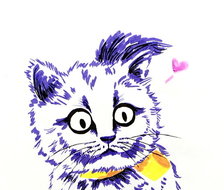 可爱猫科-原创手绘