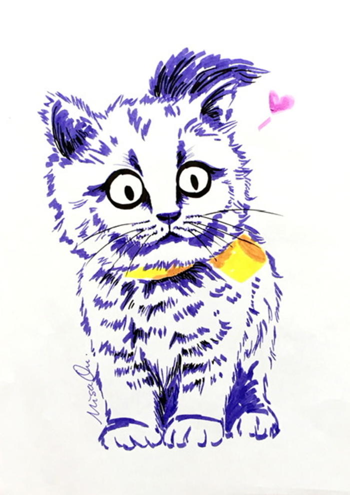 可爱猫科插画图片壁纸
