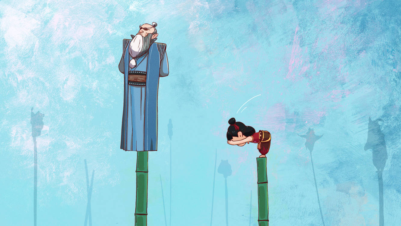 哪吒：师～～父插画图片壁纸
