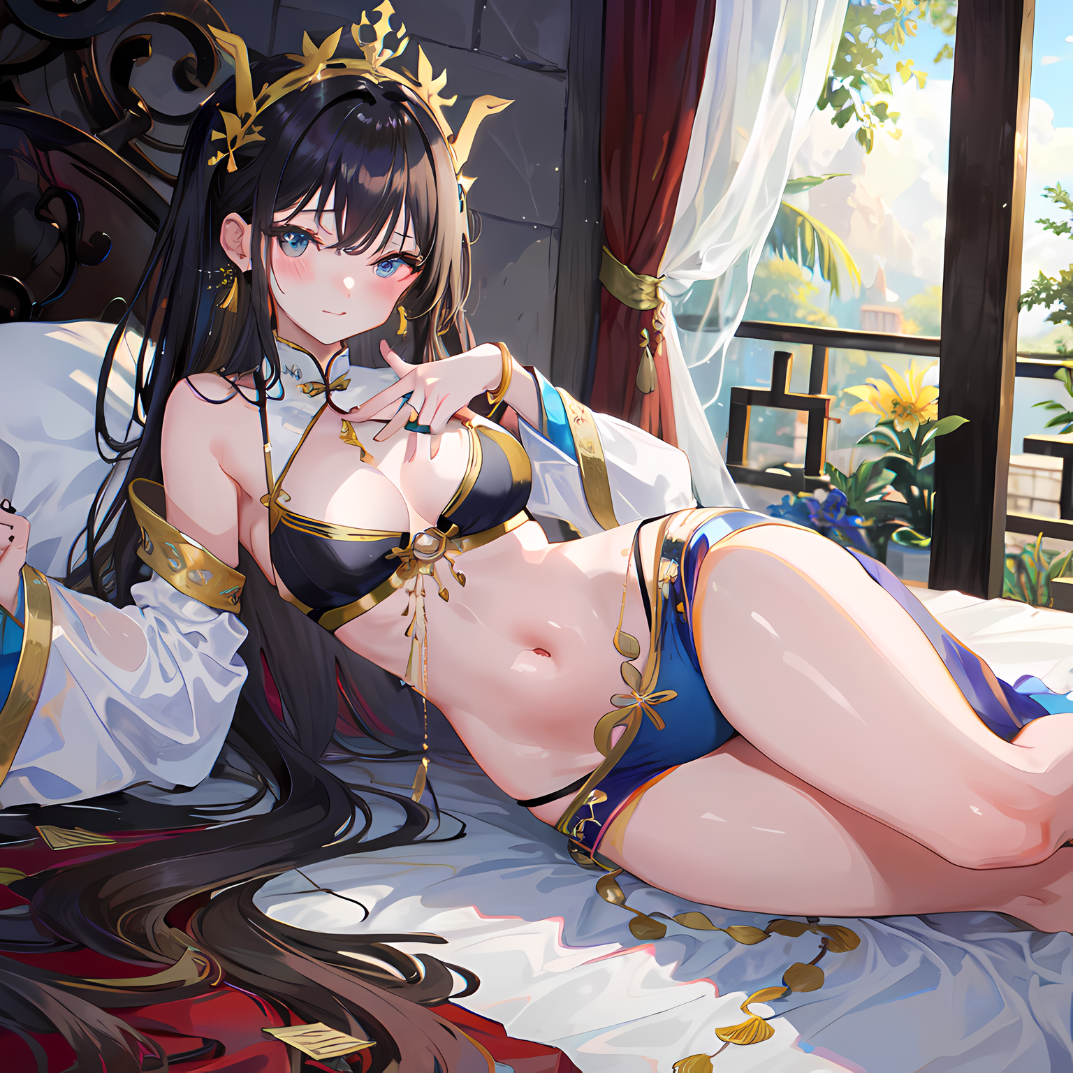 俘之，甚爱也。插画图片壁纸