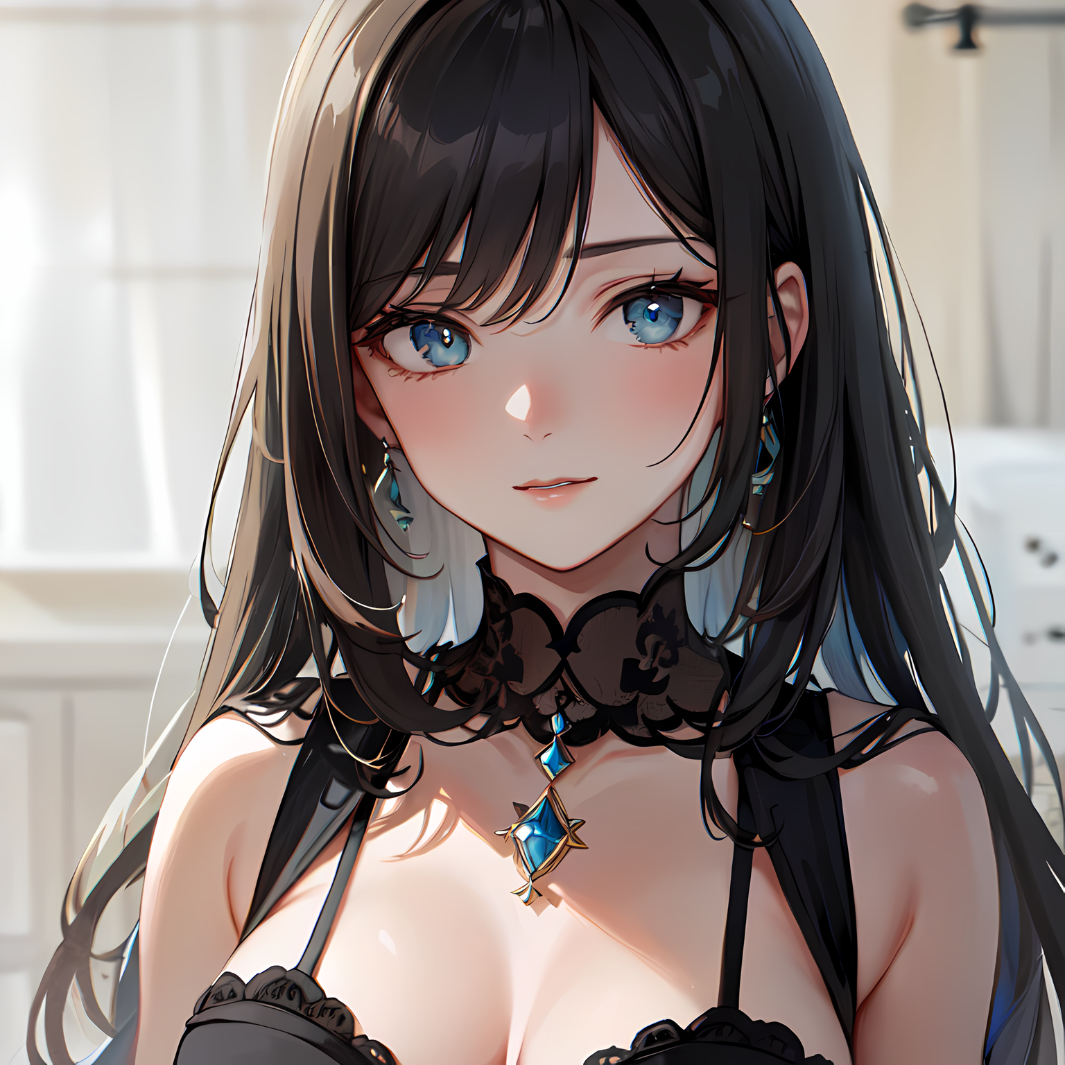 闪耀的二次元女孩插画图片壁纸