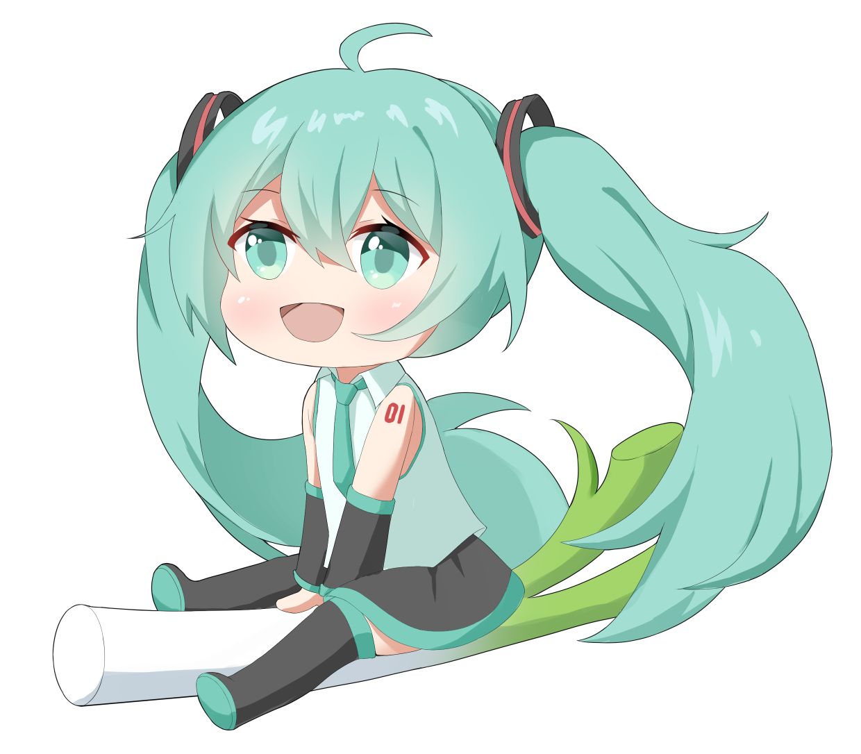 Q版miku头像同人高清图