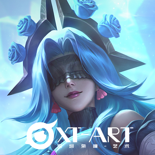 《英雄联盟》炫彩-幽梦玫瑰辛德拉头像同人高清图