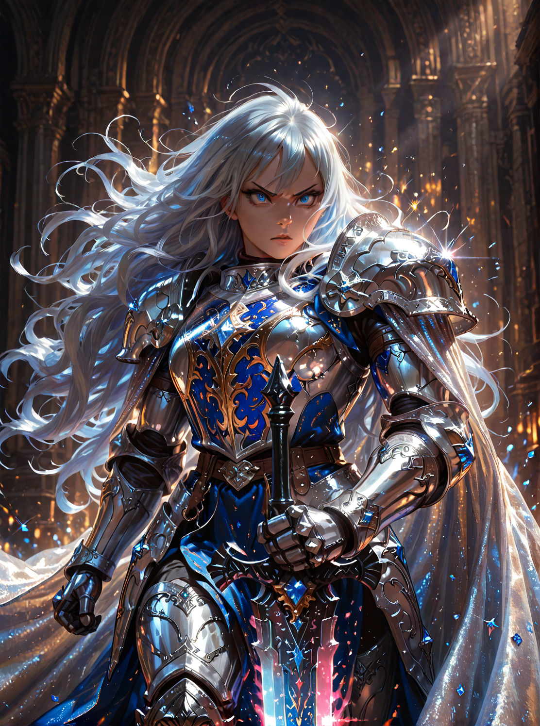 女骑士插画图片壁纸
