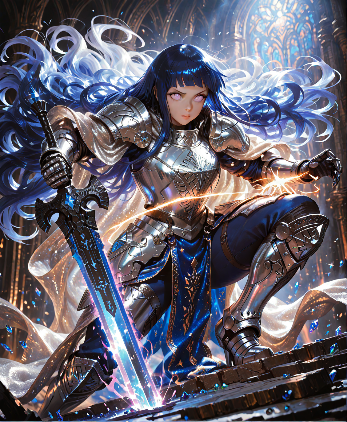 女骑士插画图片壁纸