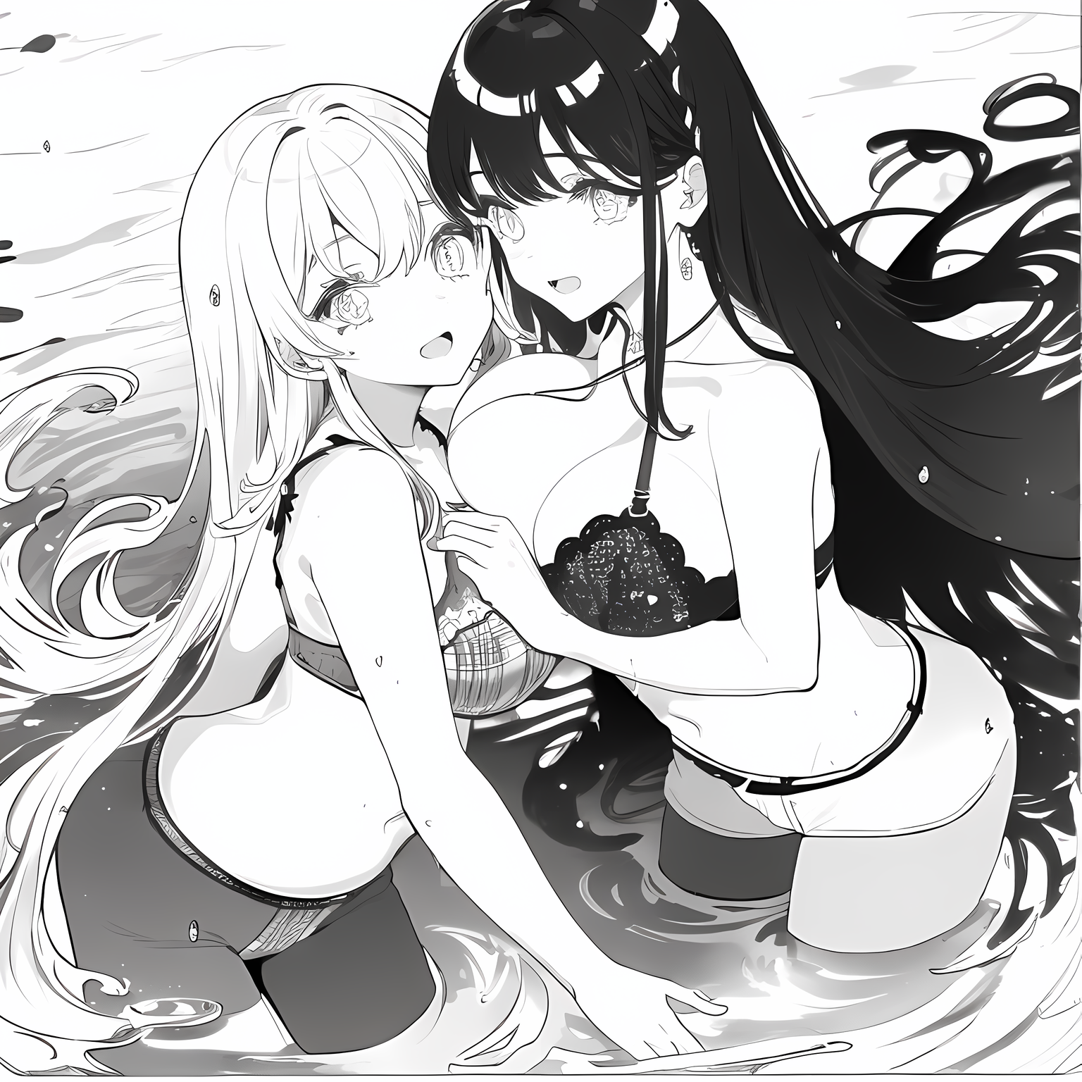 水中姬萌芽插画图片壁纸