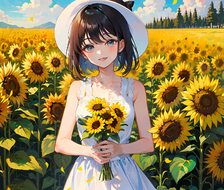 夏日黄色花海-默认画风sunflower