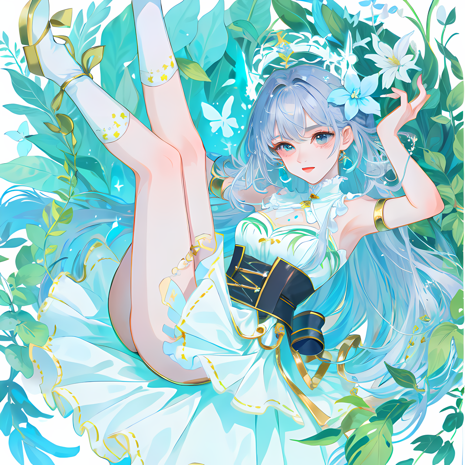 花瓣少女的微笑头像同人高清图