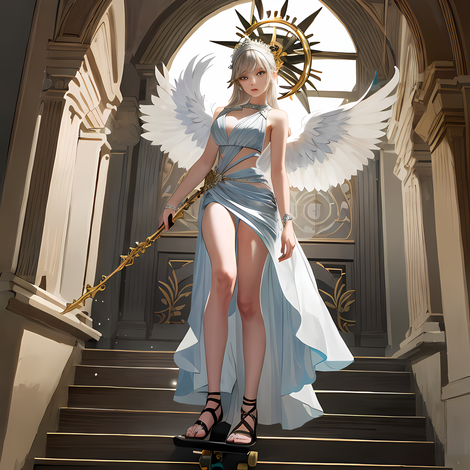 白羽天使飞舞-2.5D写实angel