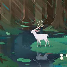 森林里的小动物们插画图片壁纸