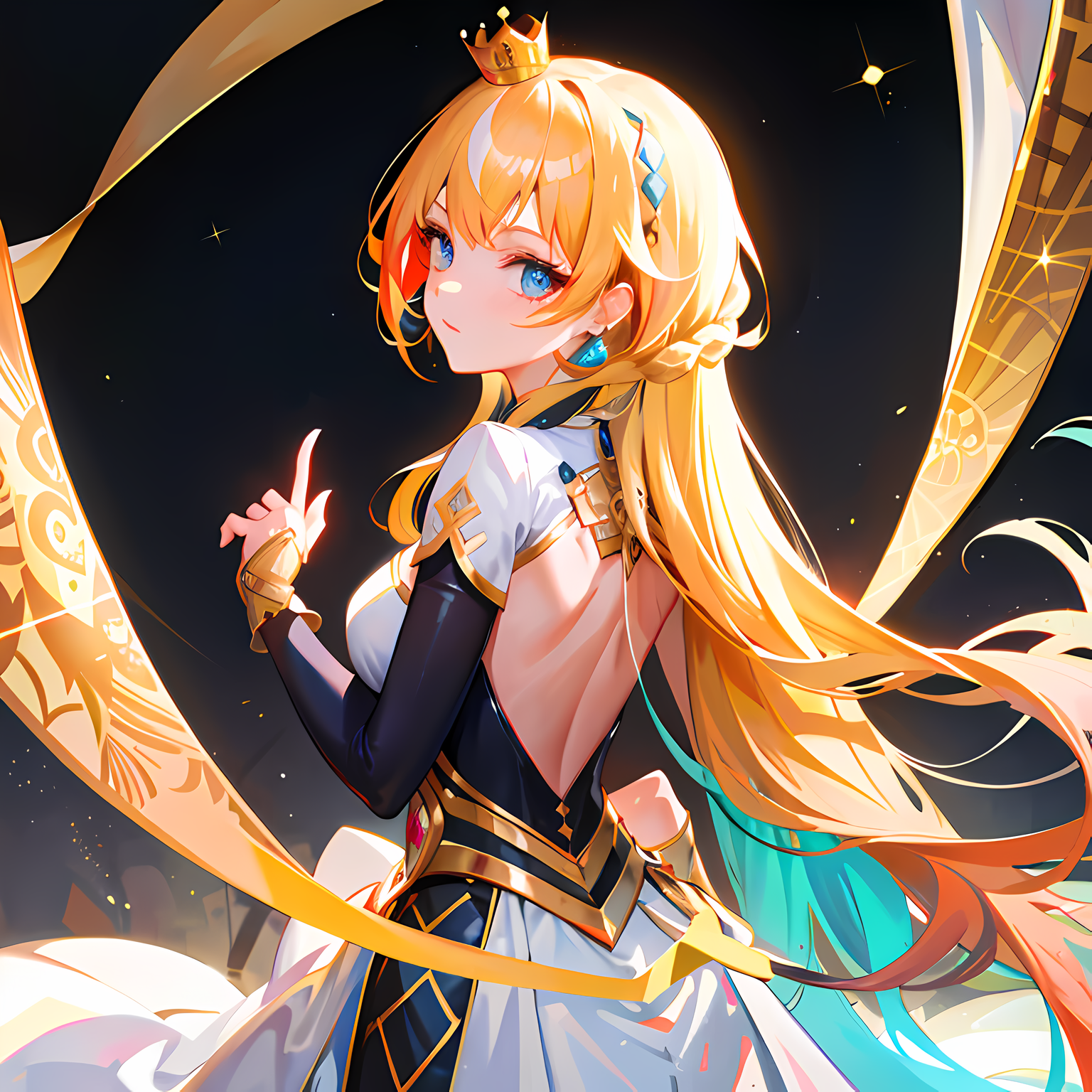 星空公主插画图片壁纸