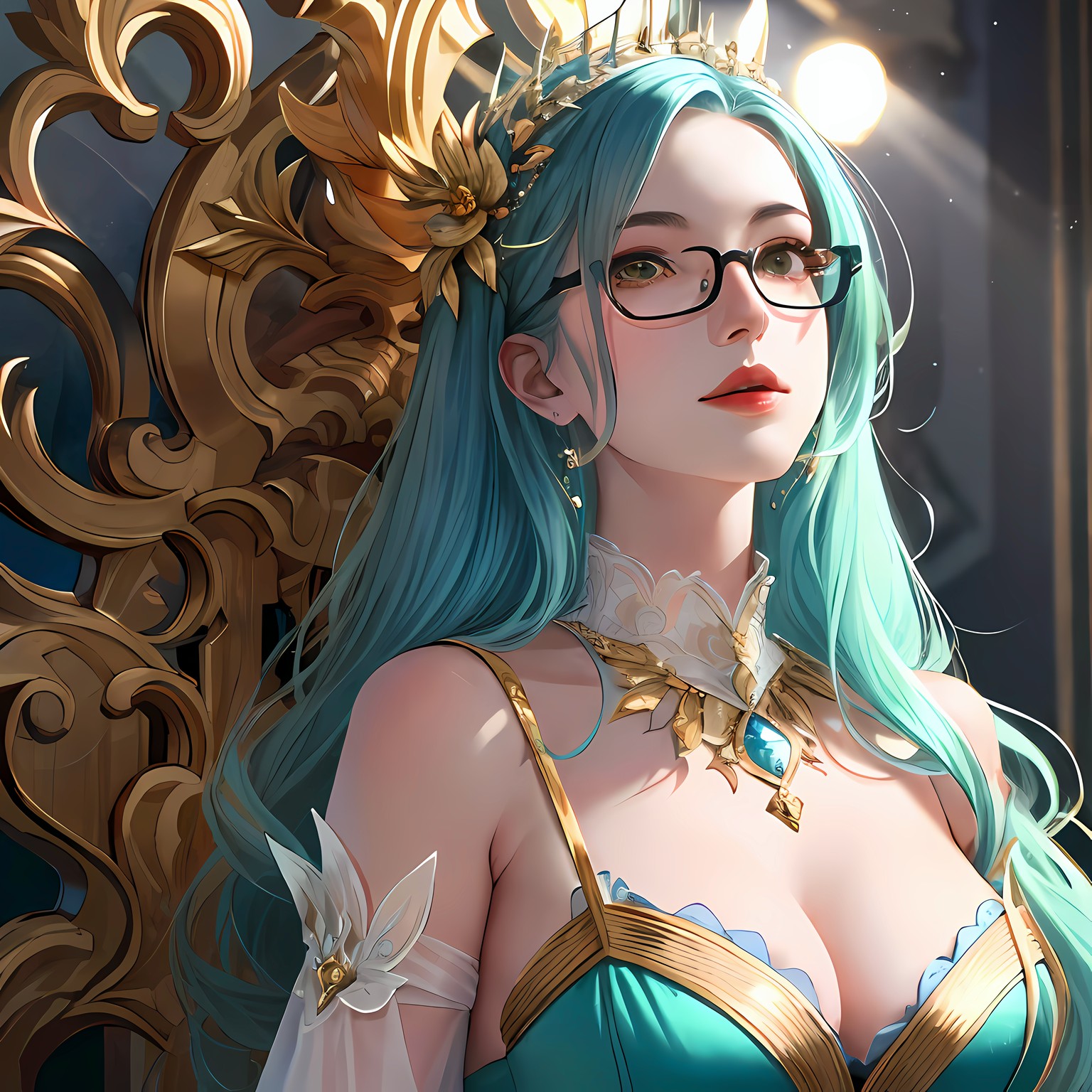 星月之夜美少女闪耀头像同人高清图