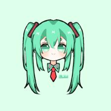 初音未来QQ头插画图片壁纸