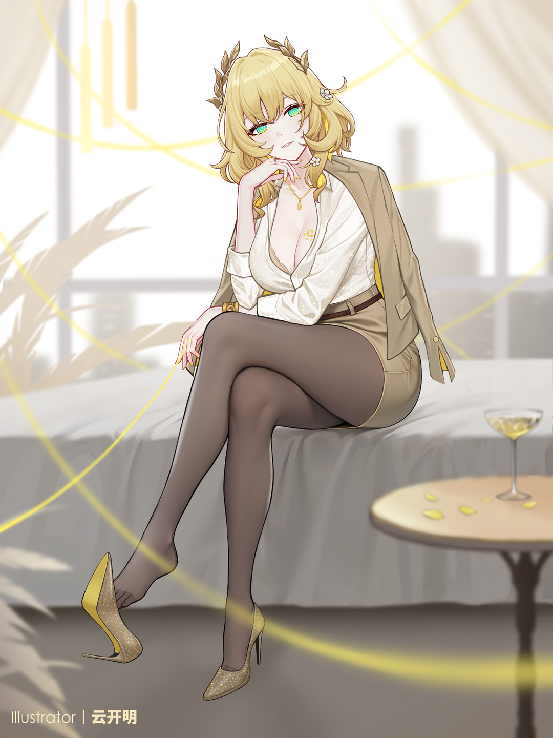 阿格莱雅OL插画图片壁纸