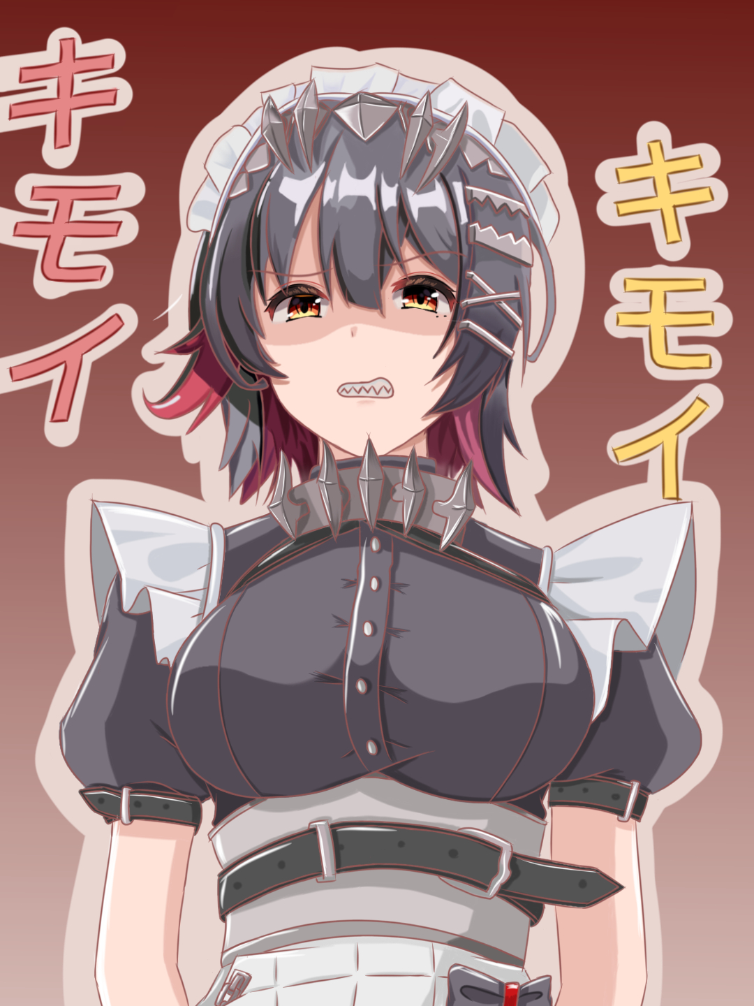 一脸嫌弃的艾莲插画图片壁纸